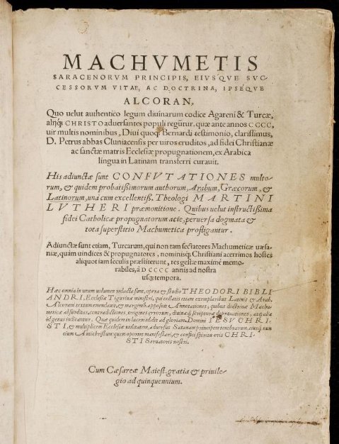 Historical Latin translation of the Quran
